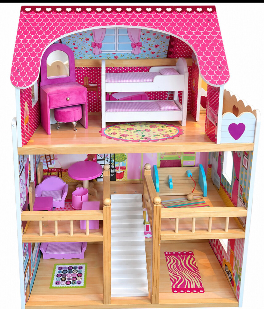 Beautiful Wooden Dollhouse for Sale - 1
