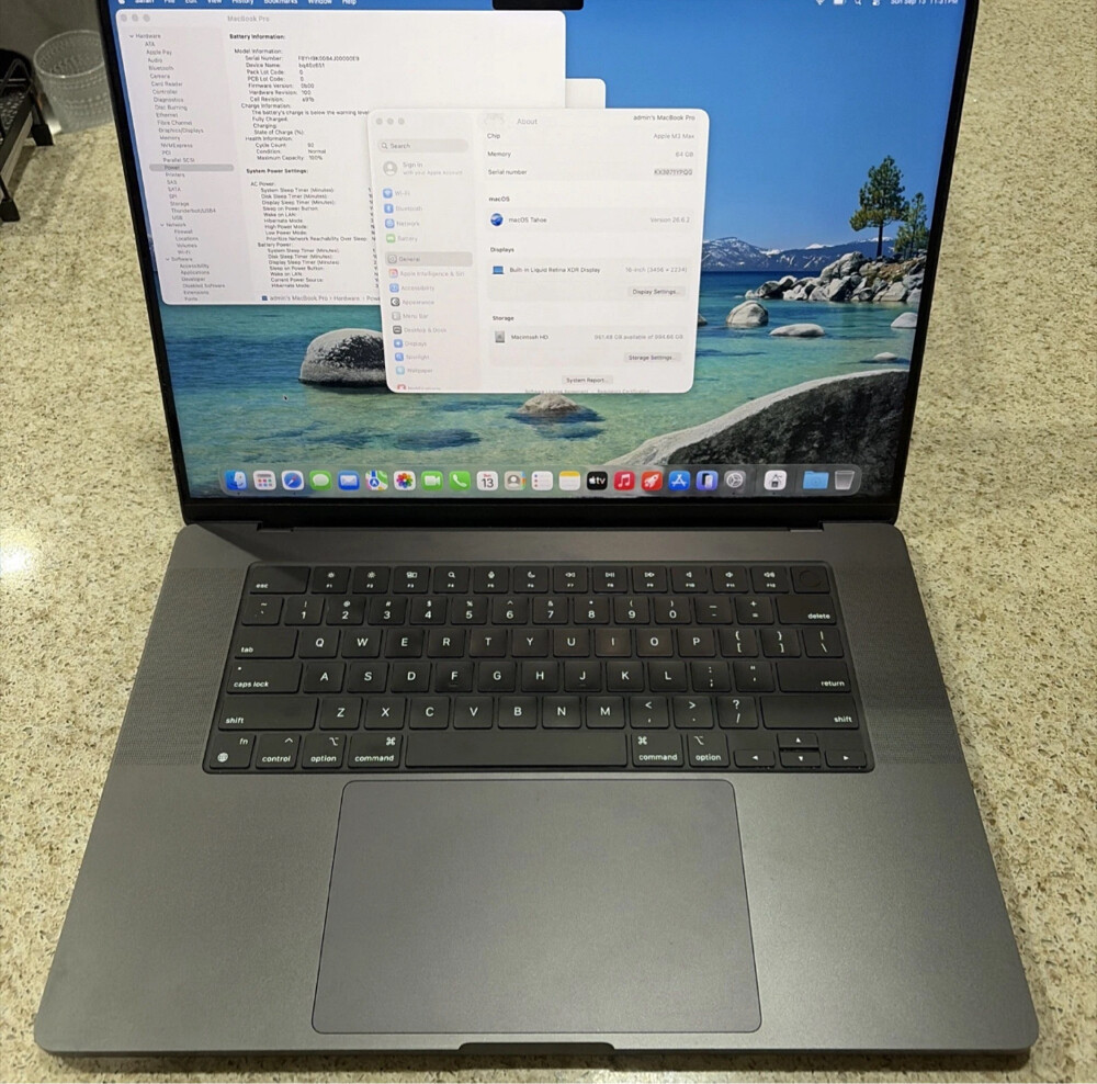 MacBook M3 Max 64R 40GPu 1TB 100% - 10