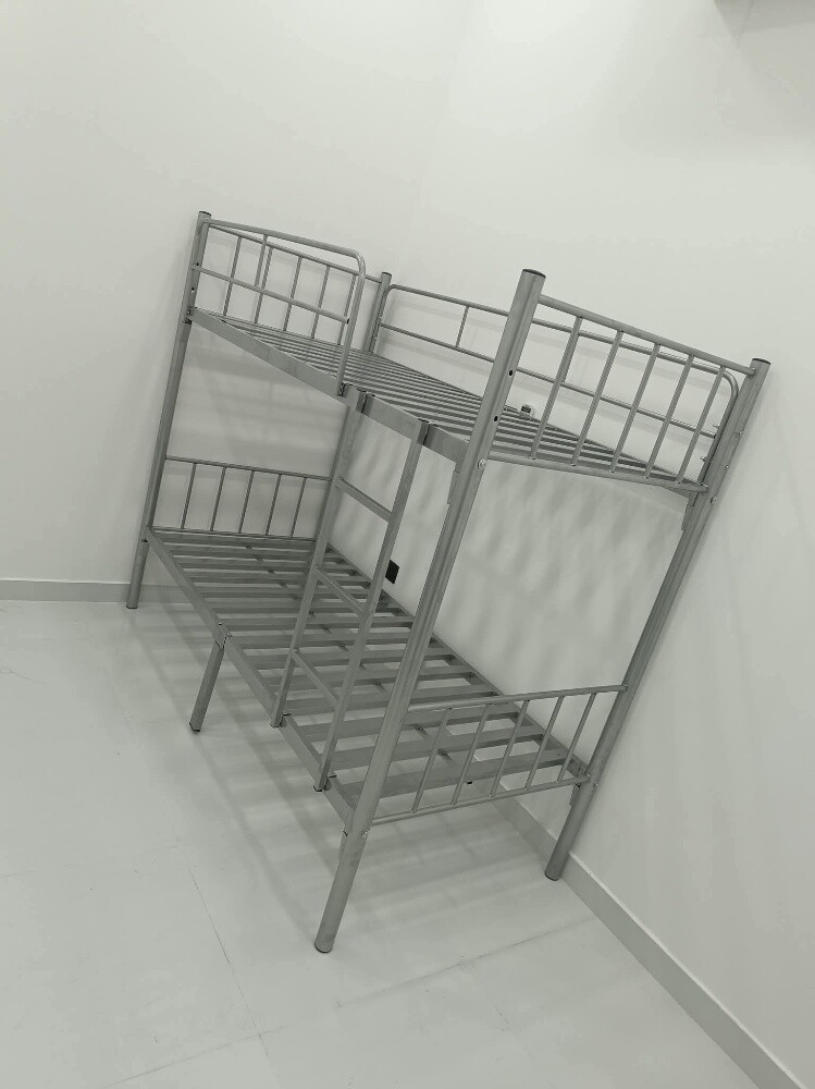 Metal Bunk Bed & mattress available - 1