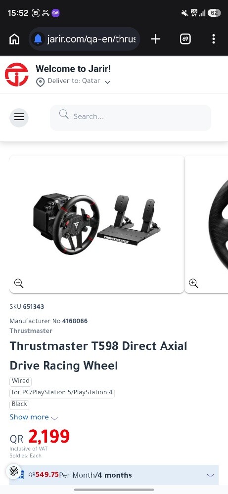 Brand New Thrustmaster T598 - 2