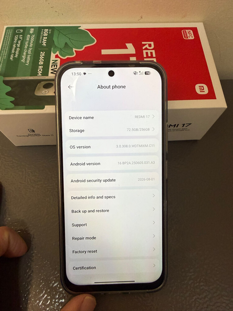 Redmi 17 like new / 256 full set - 3