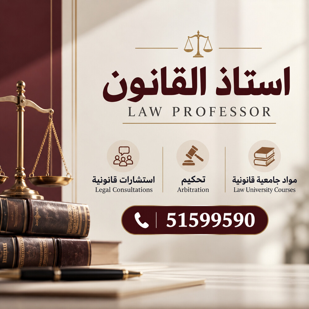 استاذ القانون والدرسات القانونية - 1