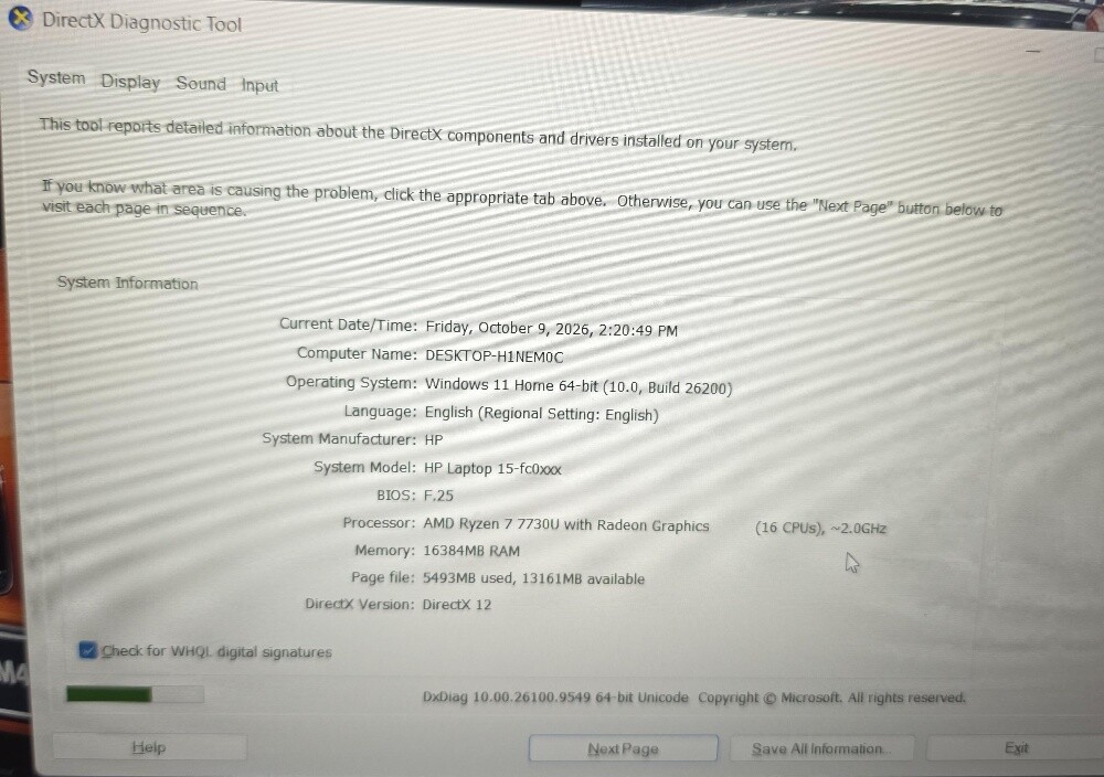 HP Ryzen 7 7000 16GB 512GB 15.6"FHD - 10