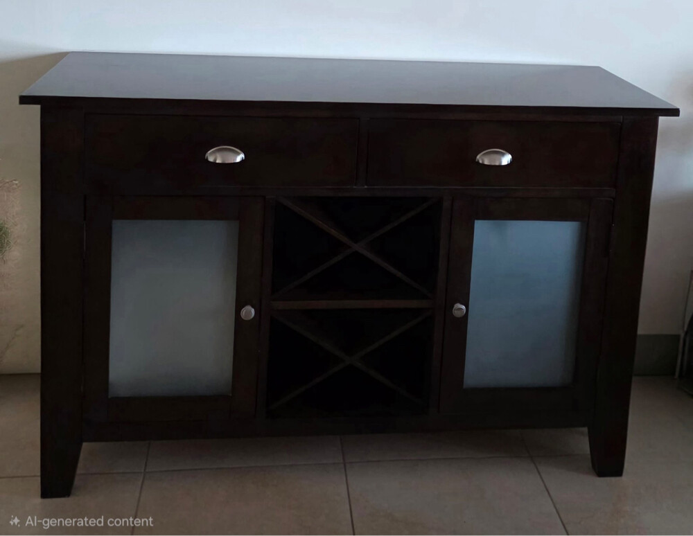 Dining Table, chairs & sideboard - 1