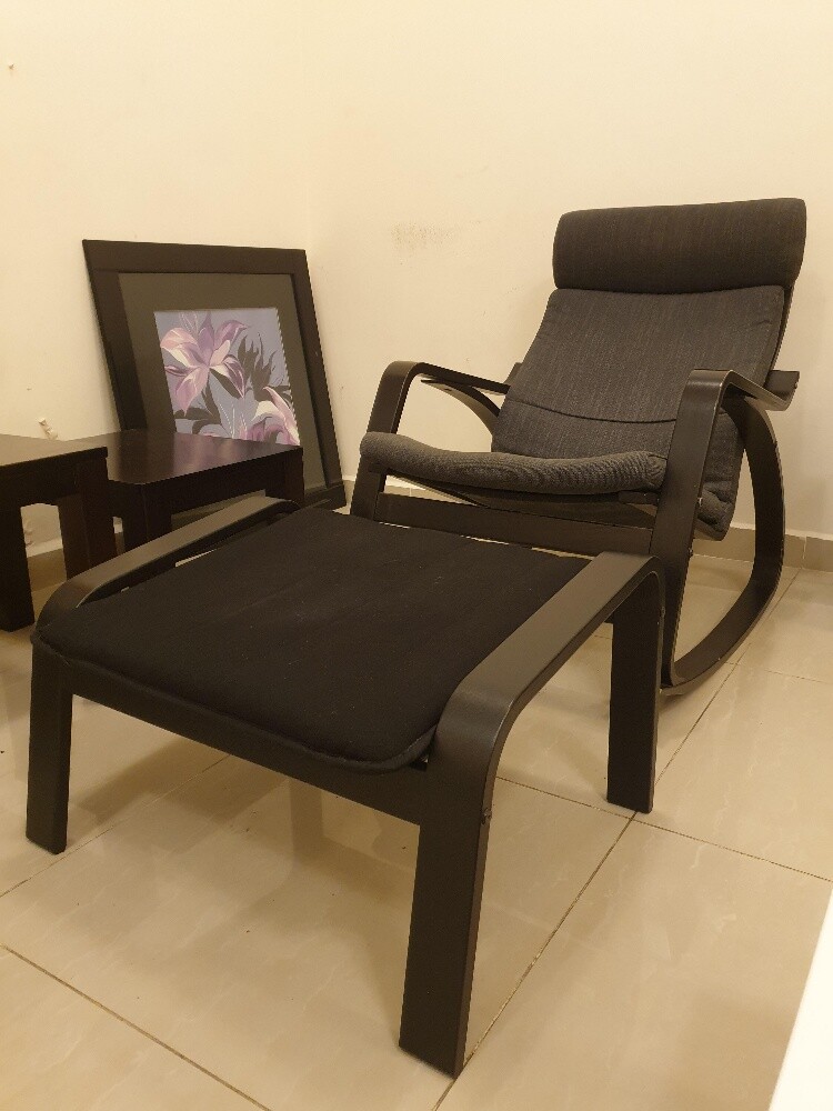 Arm Chair and Foot Stool From IKEA - 2