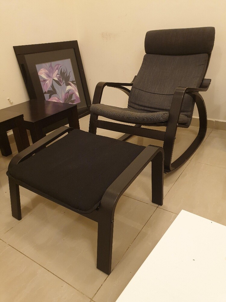 Arm Chair and Foot Stool From IKEA - 3