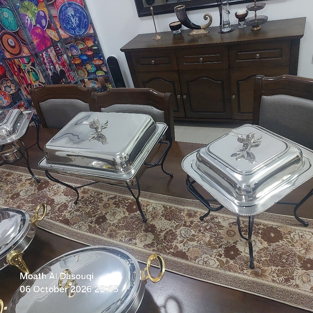 اطقم بوفيه فاخرة لتسخين الطعام - 4
