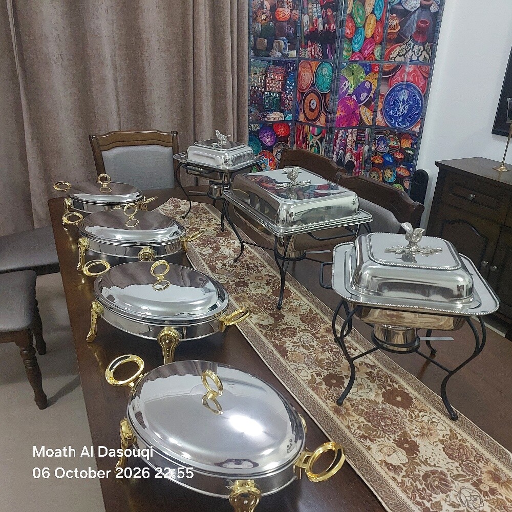 اطقم بوفيه فاخرة لتسخين الطعام - 3