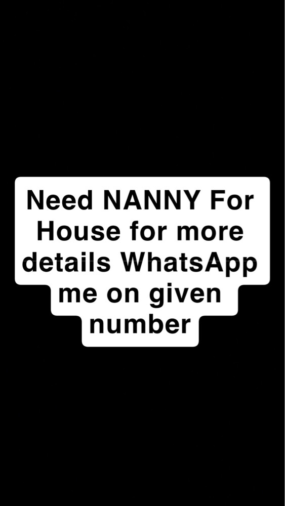 Nanny Job Available - 1