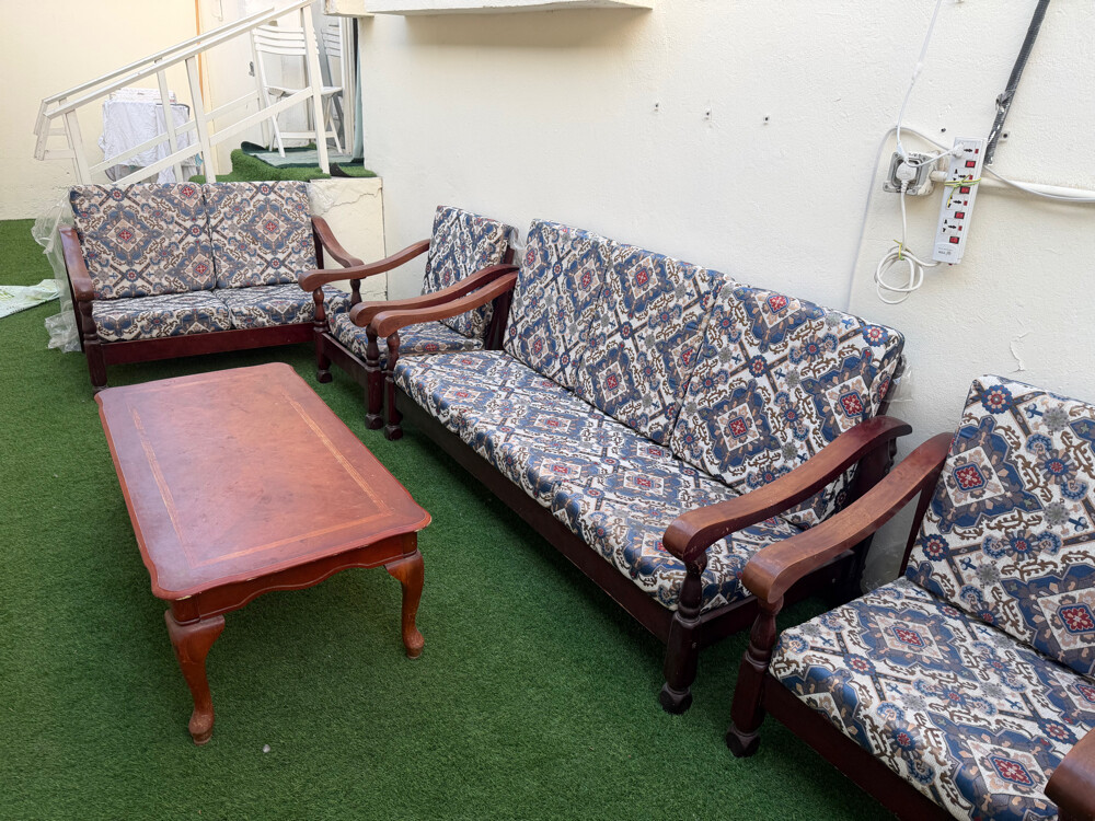 wooden sofa 4 pc for sale - 1