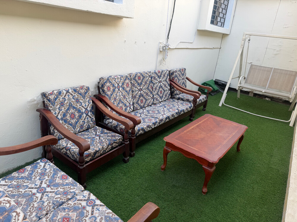 wooden sofa 4 pc for sale - 2