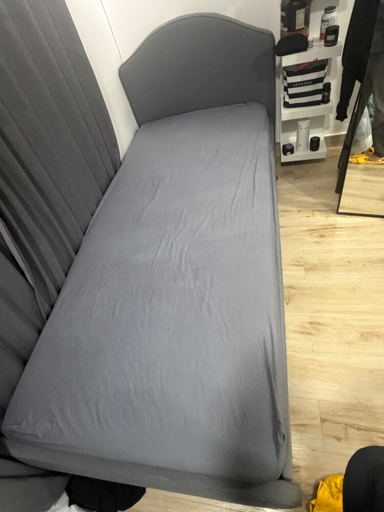 single bed with mattress - 2