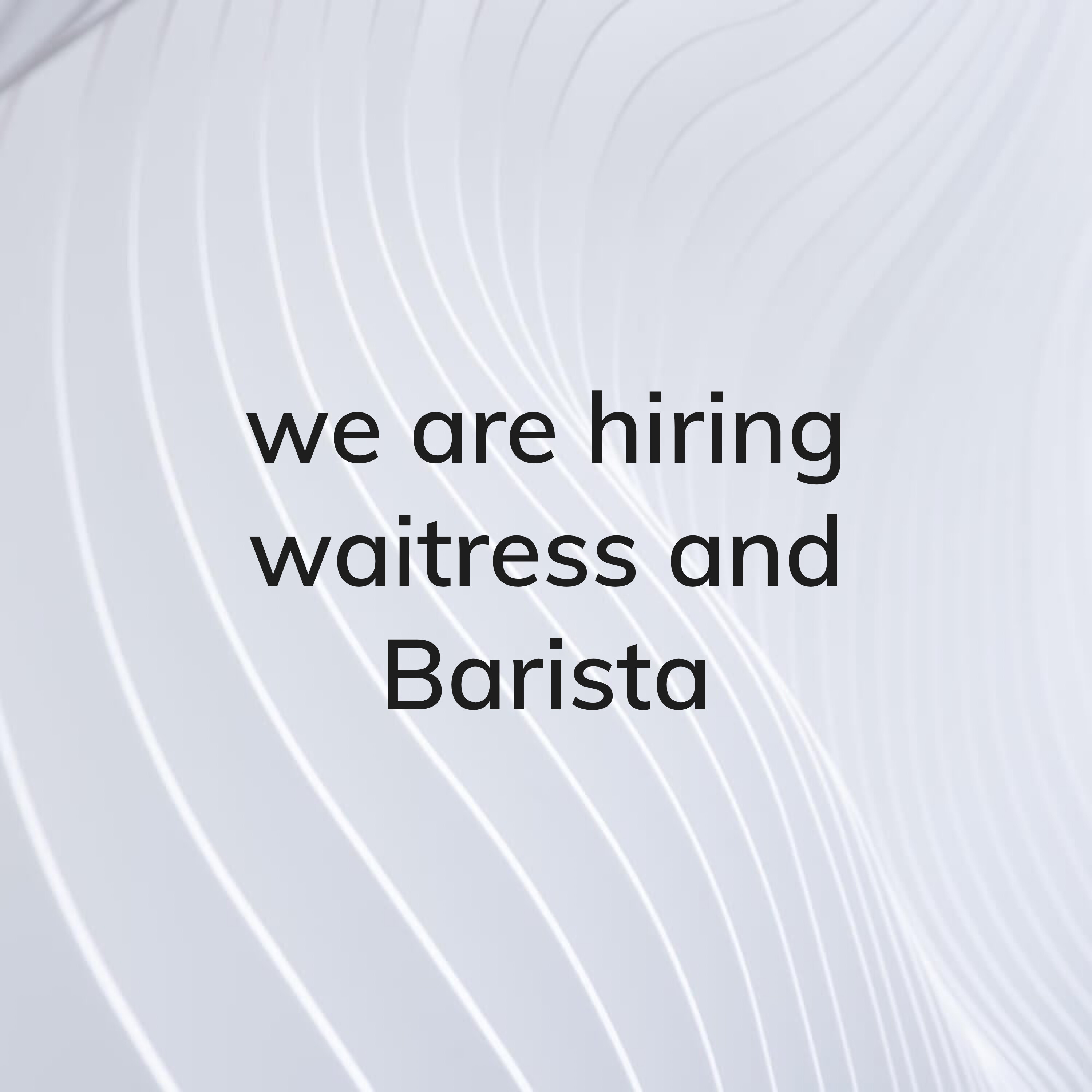restaurant staff - 1