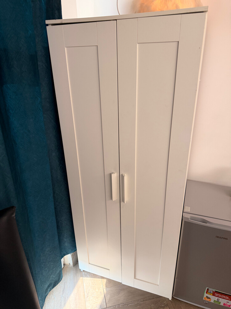 IKEA White 2-Door Wardrobe – QAR 35 - 1