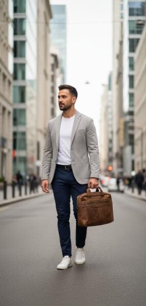 Premium Leather Laptop Bag - 6