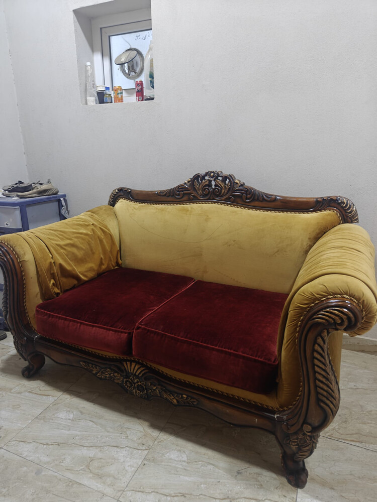 sofa set 3 pcs good  - 2