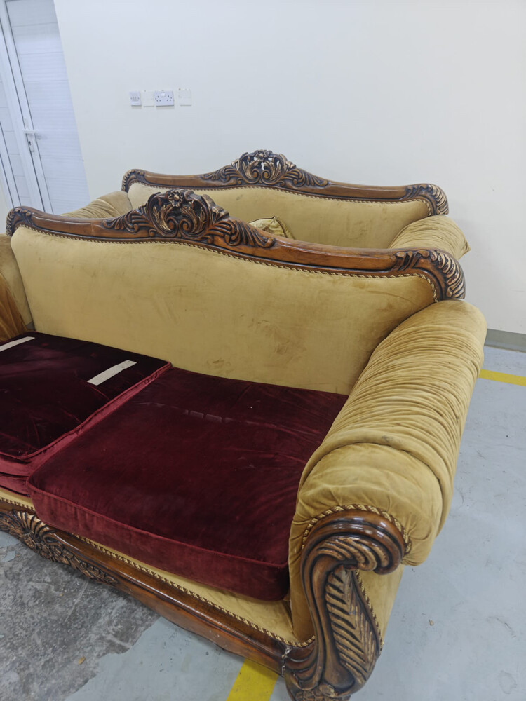 sofa set 3 pcs good  - 7