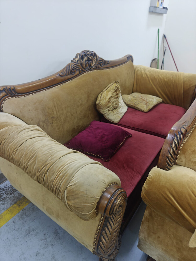 sofa set 3 pcs good  - 6