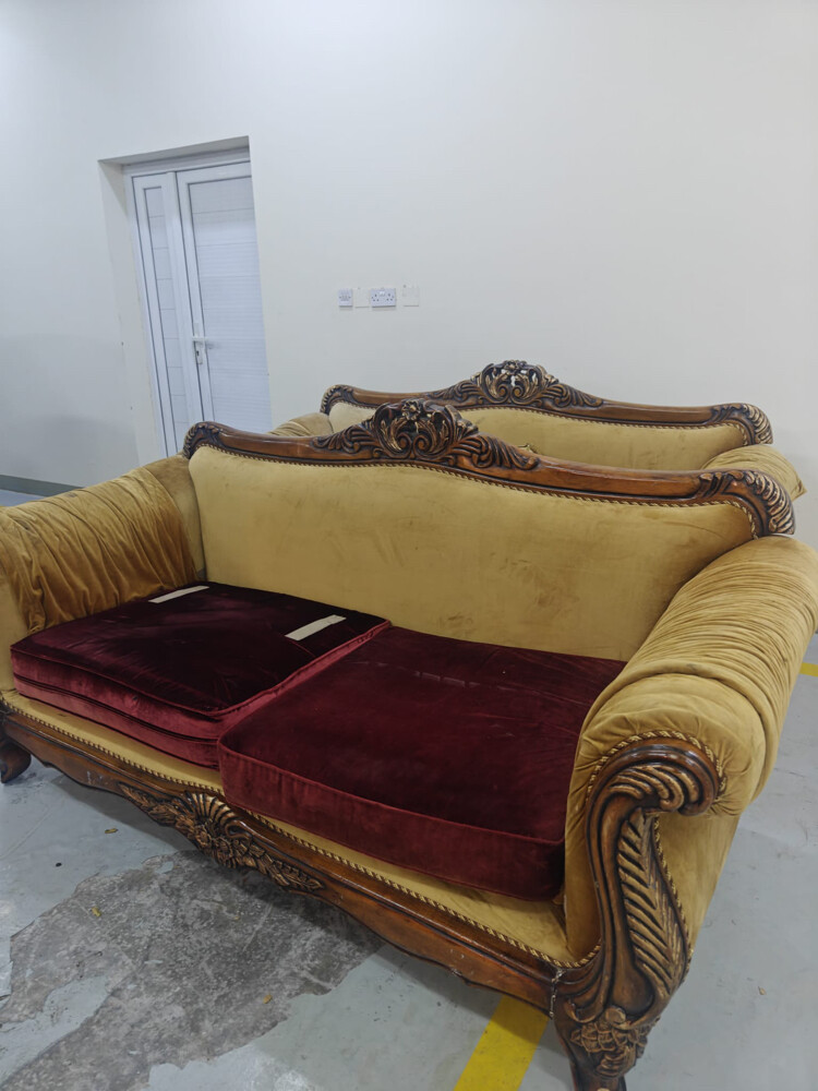 sofa set 3 pcs good  - 5