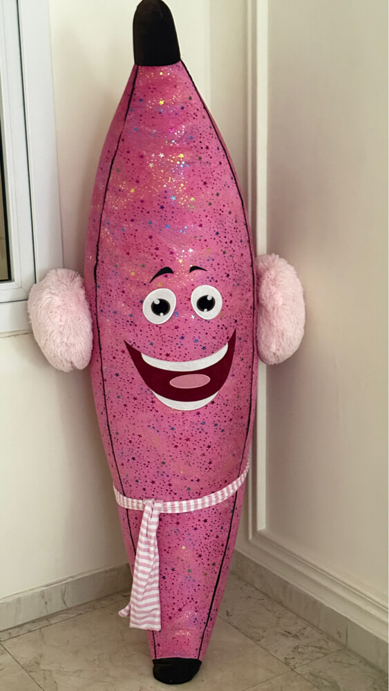 Large Pink Banana Plush Toy - 2
