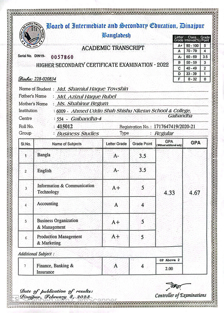 Md Shamiul Haque Towshin - 2