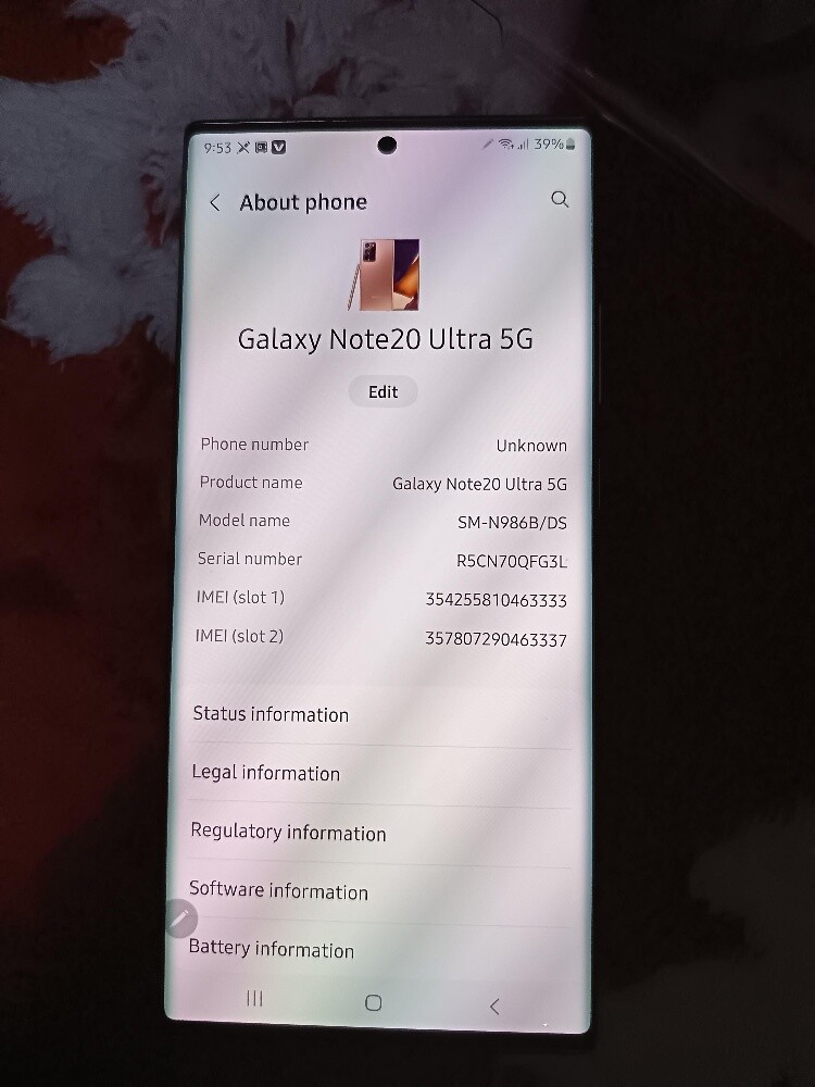Galaxy note 20 ultra 256Gb Like New - 7