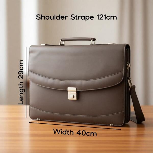 Premium Leather Laptop Bag - 3