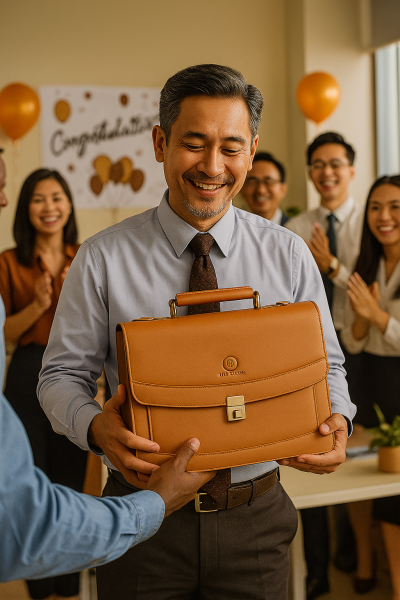 Premium Leather Laptop Bag - 6