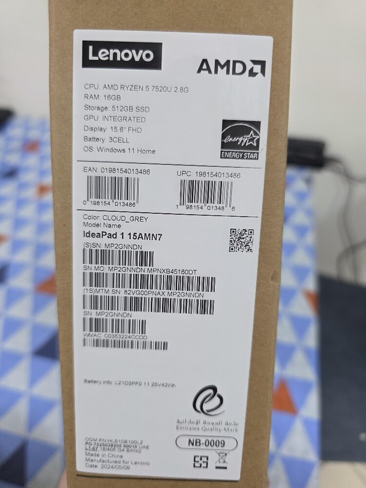 Lenovo Ryzen 5 7000 16GB 512GB 15.6 - 10