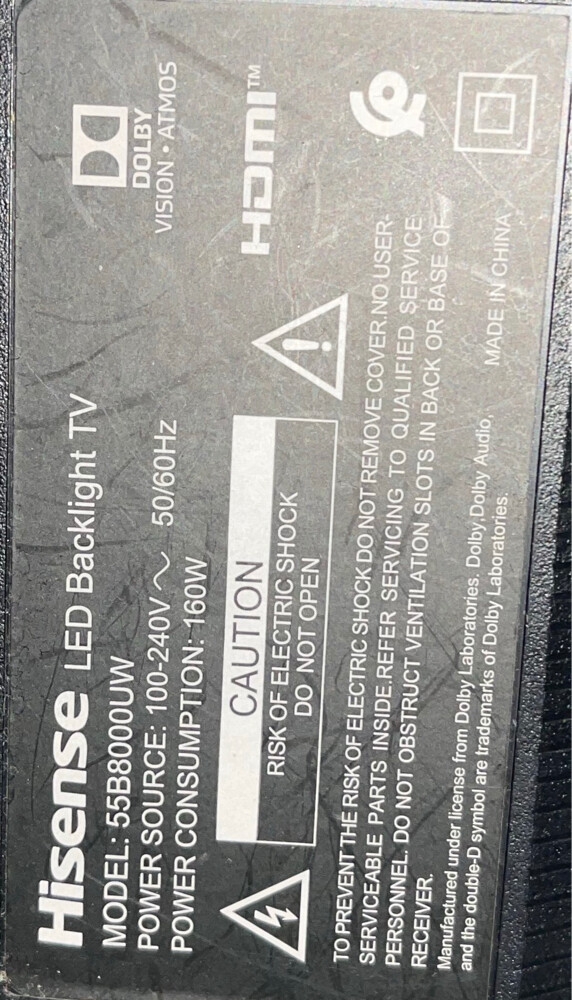Hisense 55inches TV - 2