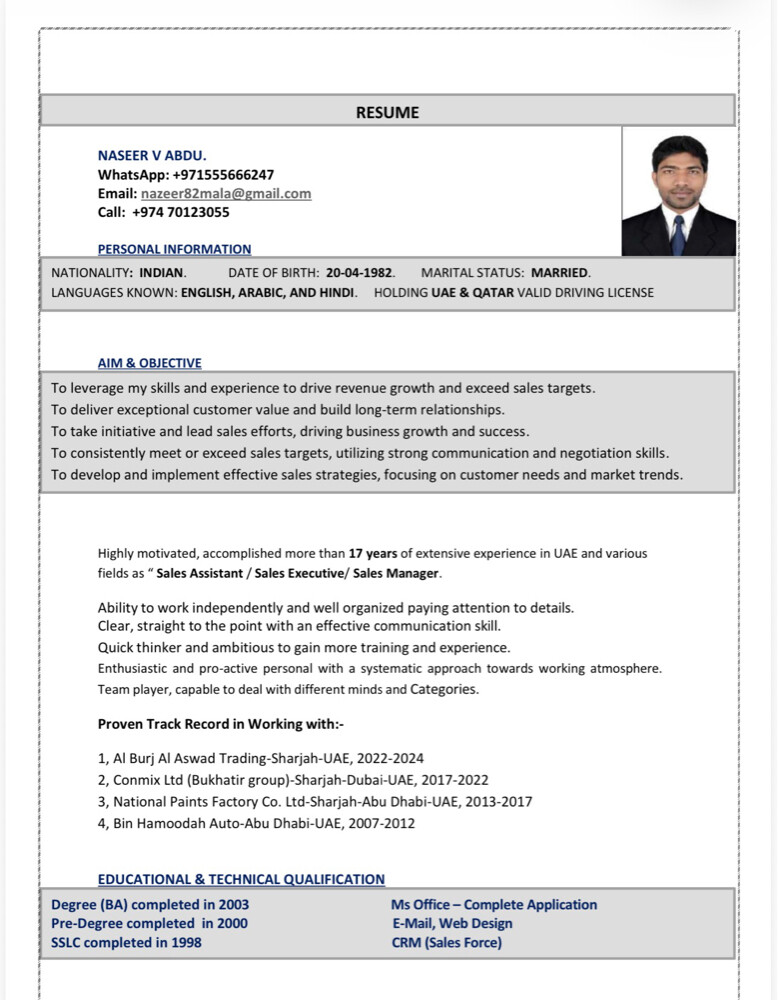 TEMPORARY DRIVER JOB - 1