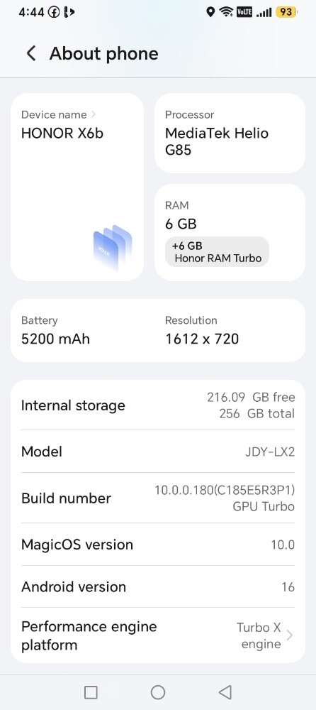 honor x6b beautiful grean color - 3