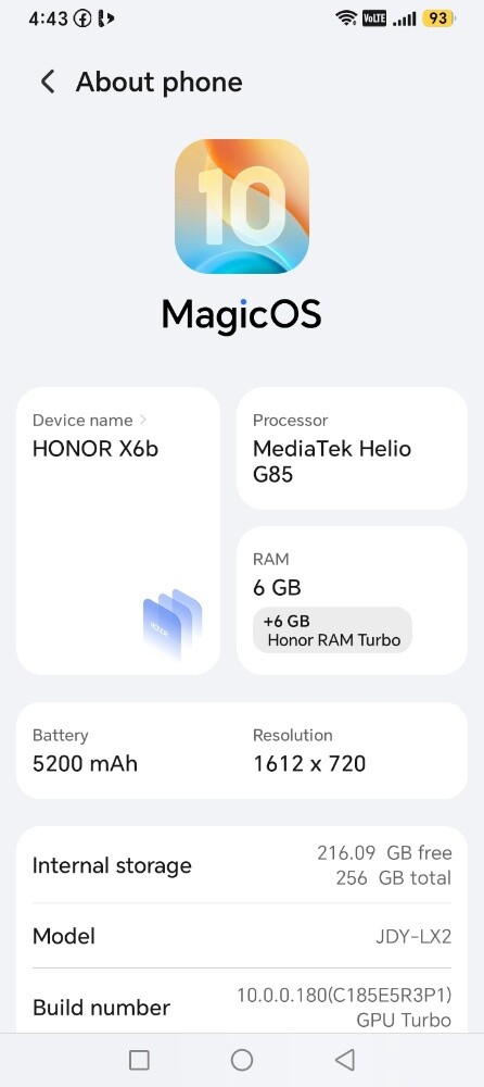 honor x6b beautiful grean color - 2