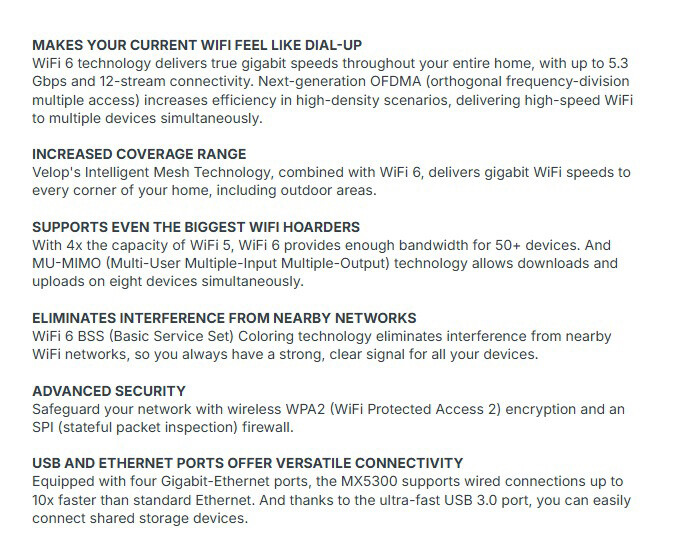 Linksys MX5300 Velop - 3