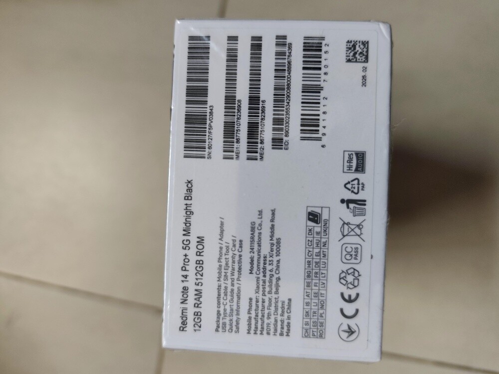 Redmi Note 14 Pro+ 5G 12/512GB + - 2