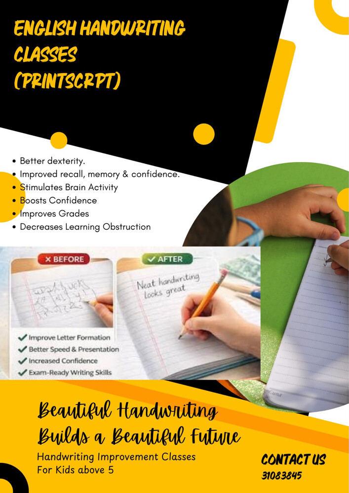 Handwriting classes for Kids - 1