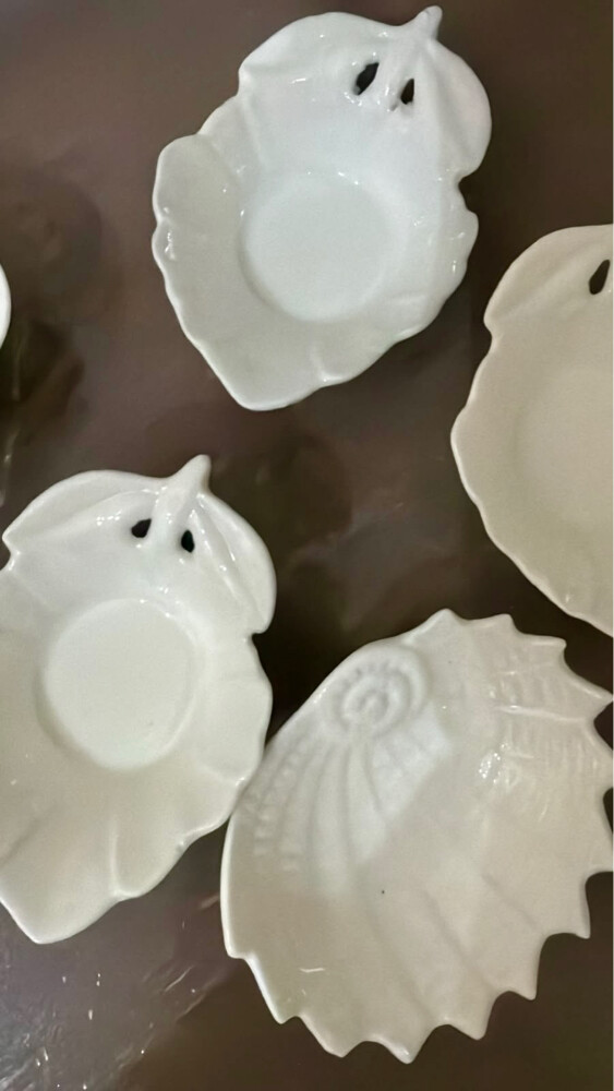 Small White Ceramic Dishes - 6