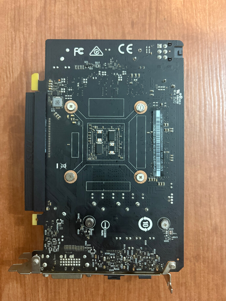 msi 1650 4GB graphics card - 4