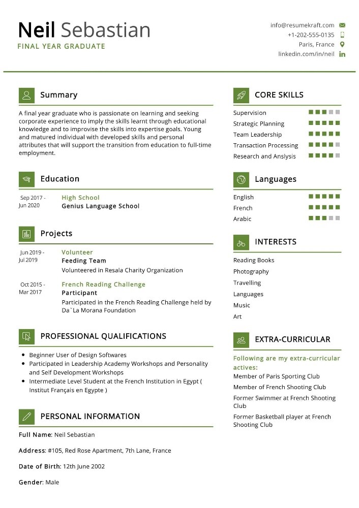 ATS tailored professional CV,Resume - 6