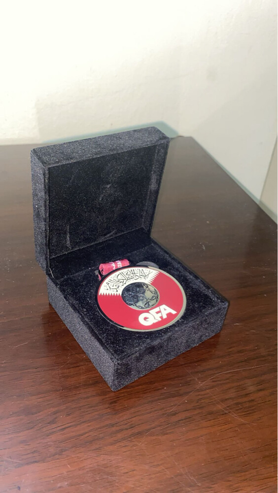 Medal from Qatar football assoassoc - 1