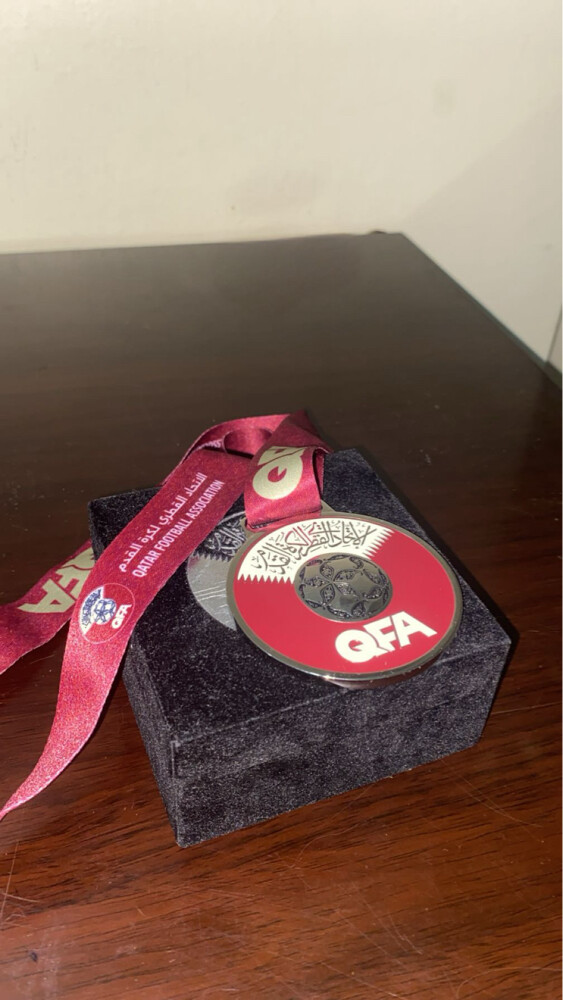 Medal from Qatar football assoassoc - 2