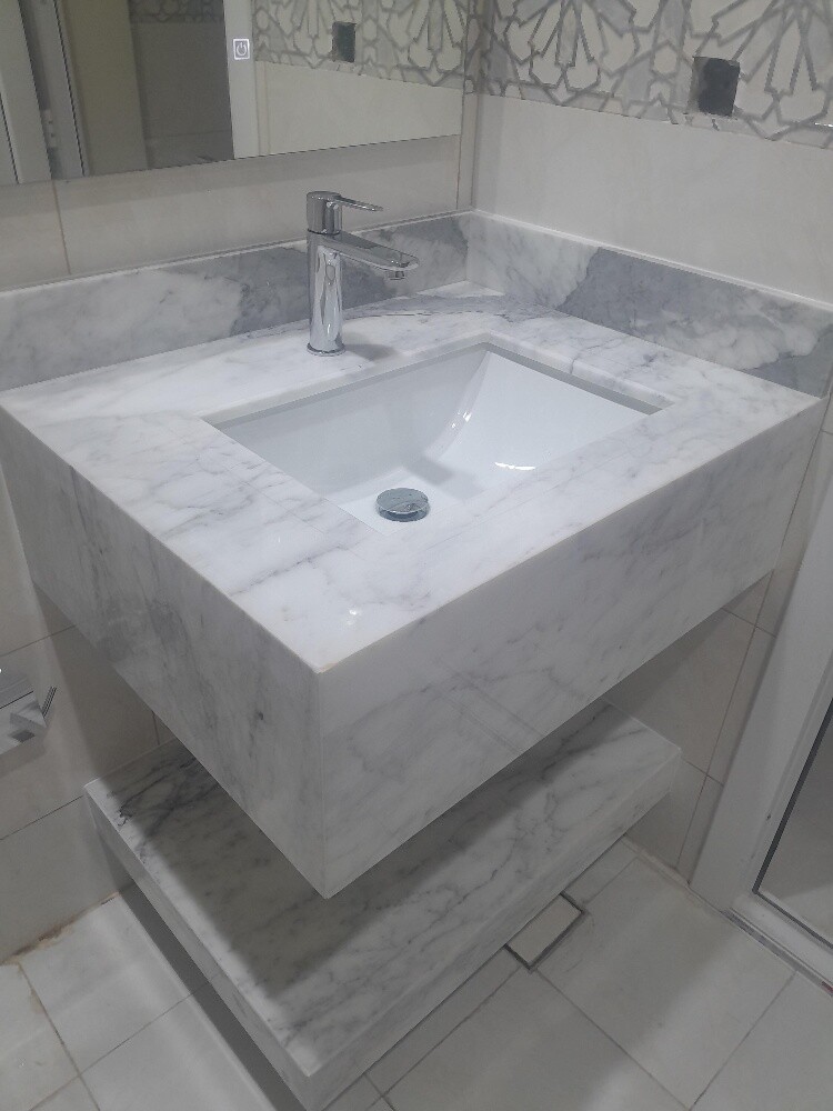 Marble Washbasin Installation - 3