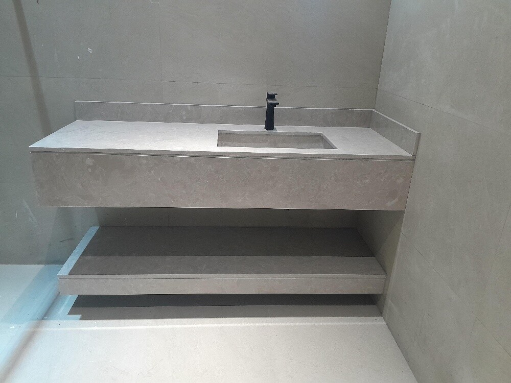 Marble Washbasin Installation - 8