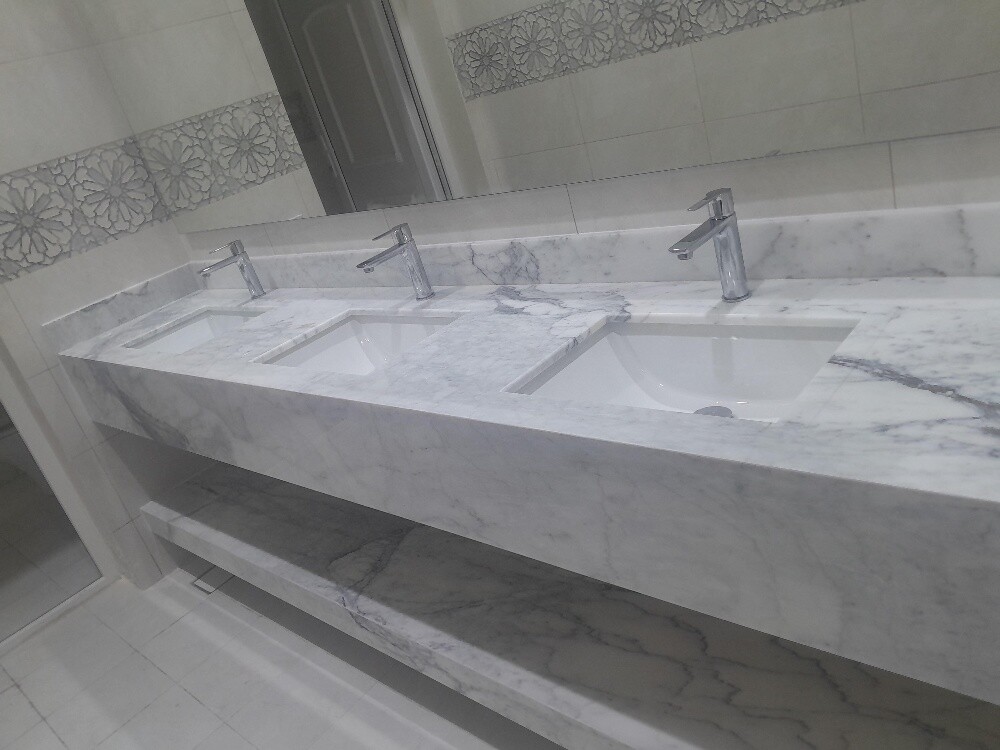 Marble Washbasin Installation - 6