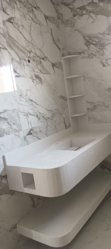 Marble Washbasin Installation - 2