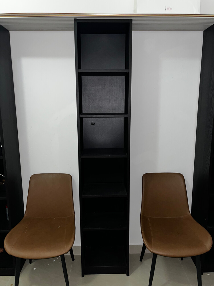 Ikea Black Wood Bookshelf - 3
