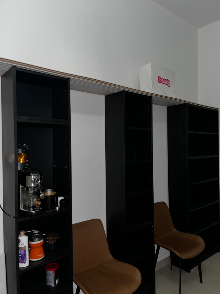 Ikea Black Wood Bookshelf - 1