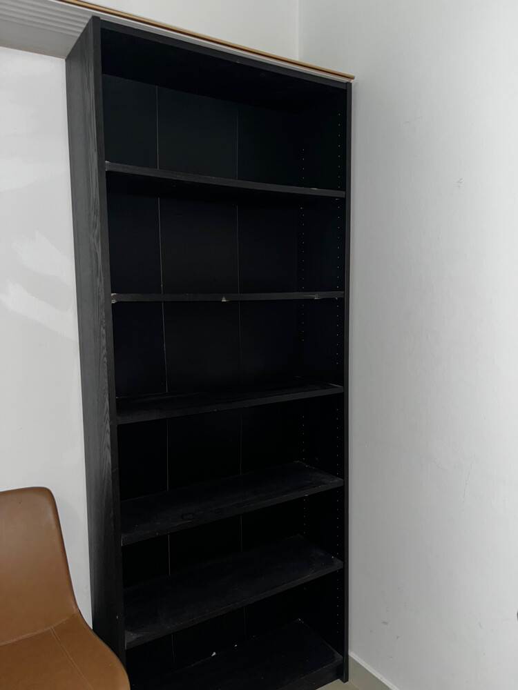 Ikea Black Wood Bookshelf - 2