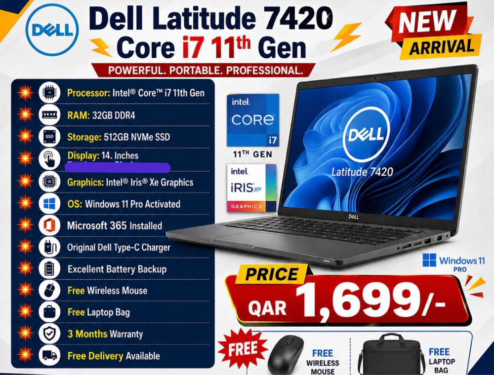 Dell Latitude 7420 – Core i7 11th G - 1