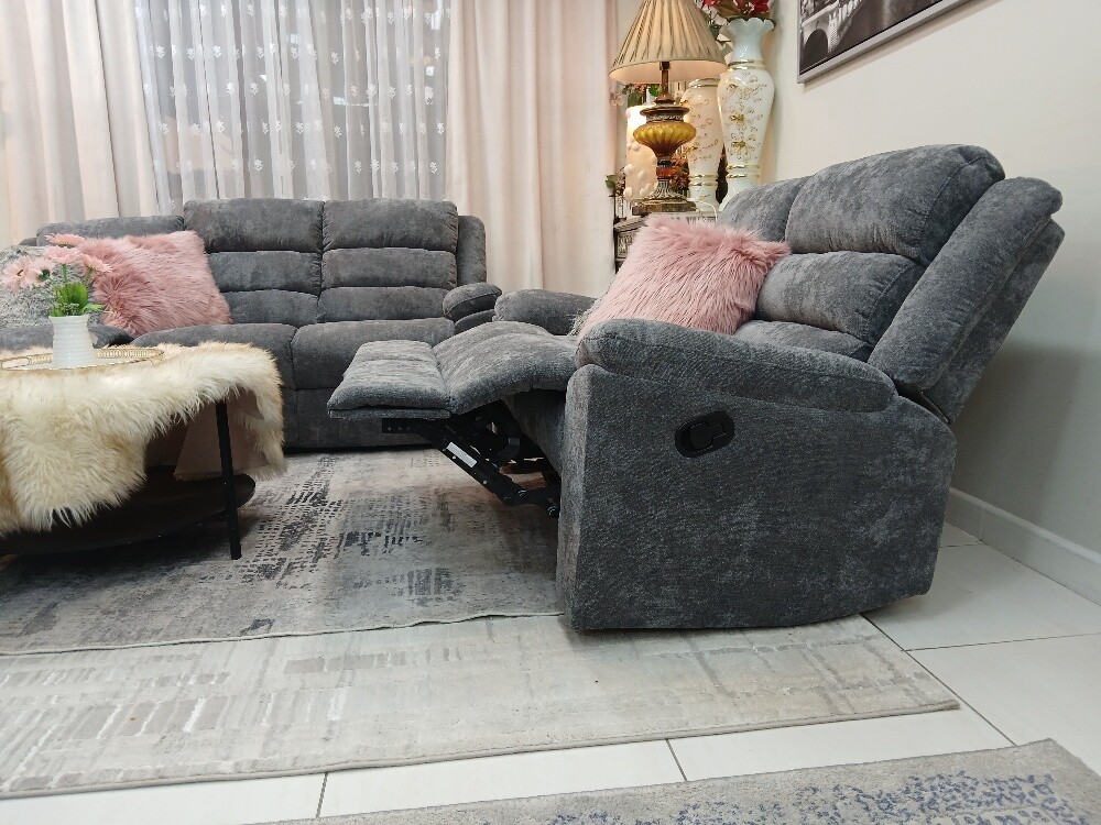 Luxury recliner sofa set - 10